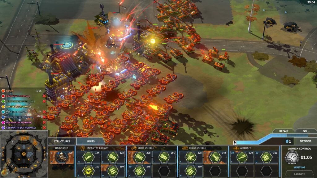 Strategic game map showing tactical positioning